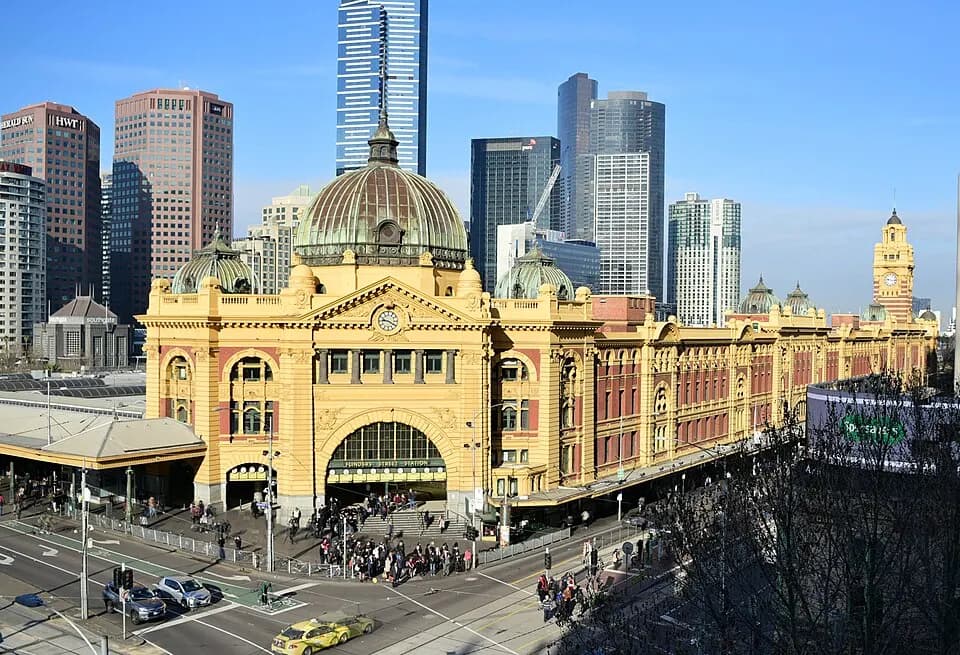 Flinders Street Station photographed in 2016